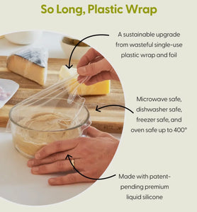 Reusable Silicone Plastic Wrap Sheets