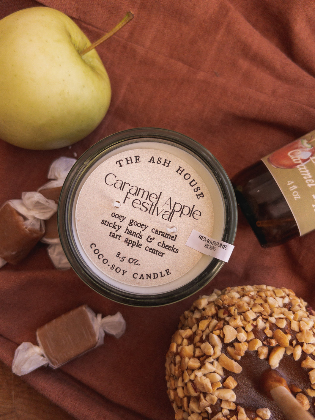 Liam’s Caramel Apple Festival 8.5 oz Soy & Coconut Wax Candle