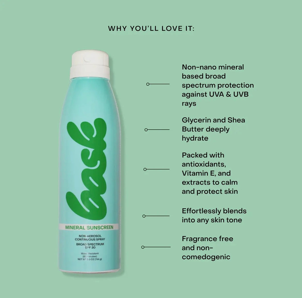 Bask Mineral Sunscreen Non Aerosol Mist