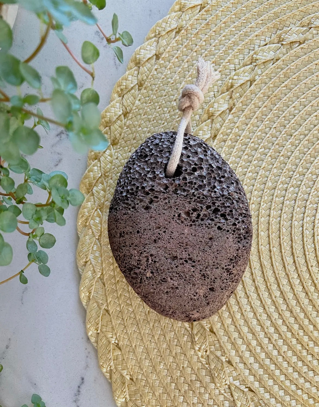 Lava Pumice Stone with Hanging Rope