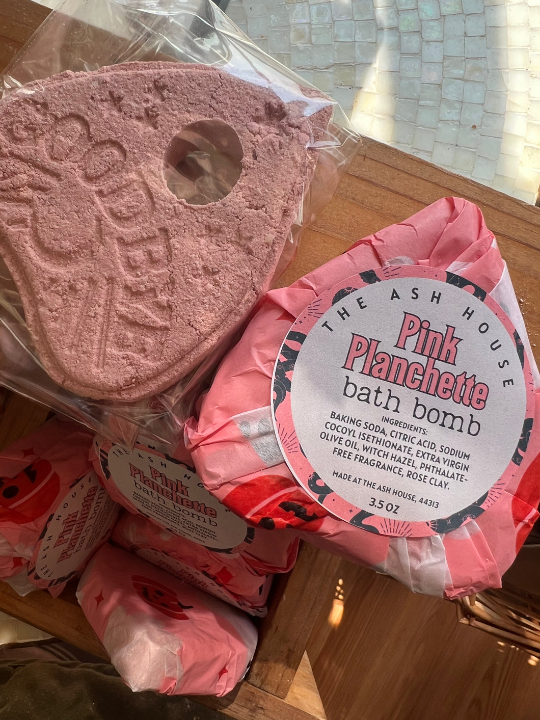 Pink Planchette Foaming Bath Bomb