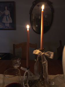 Hand-Dipped Beeswax Taper Candles