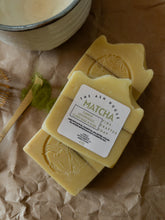 Load image into Gallery viewer, Matcha with Carrot &amp; Lemongrass Handcrafted Soap
