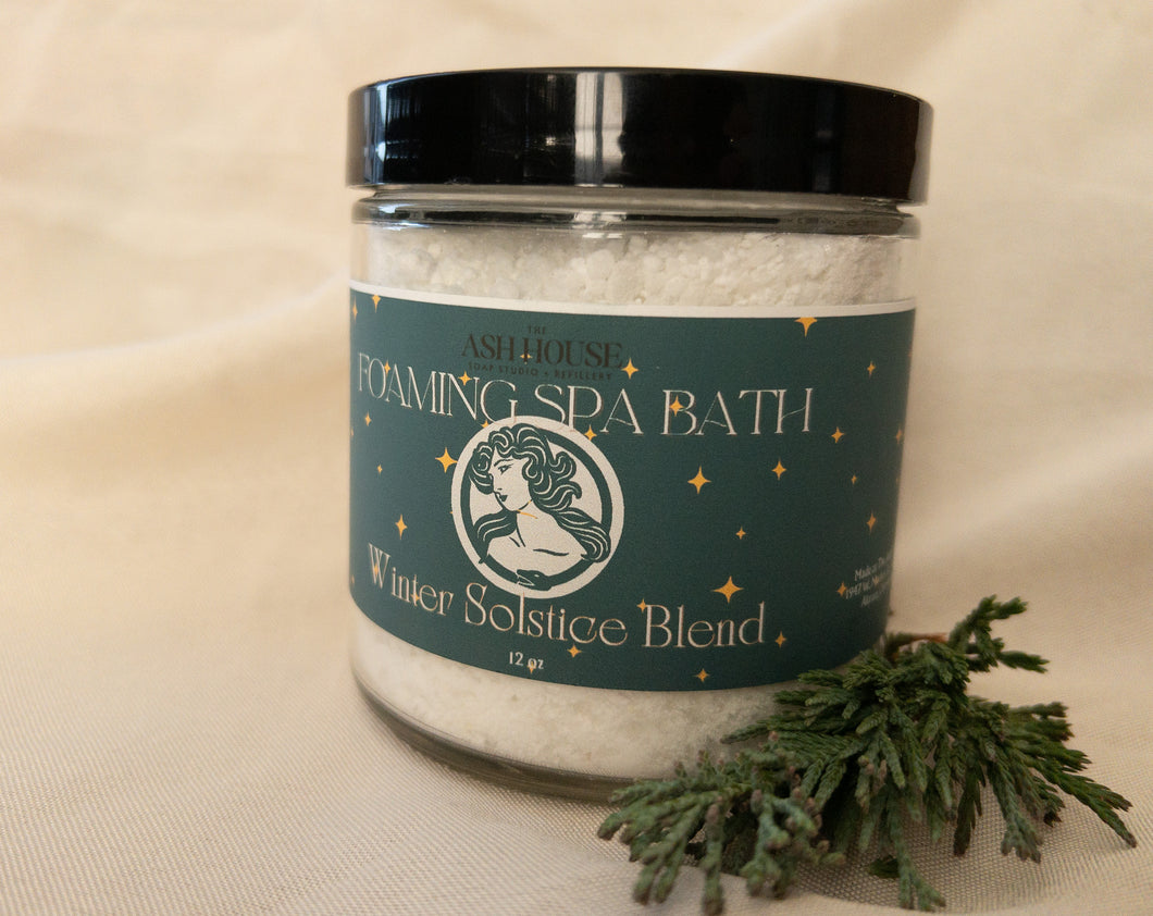 Limited Edition Winter Solstice Foaming Spa Bath 12 oz Jar